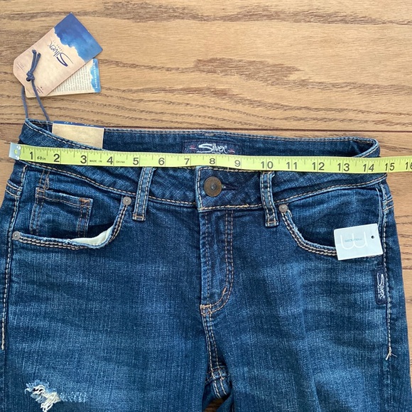 NWT | Silver Jeans Co.® SAM Distressed Boyfriend Jeans W26/L27 - Picture 7 of 9